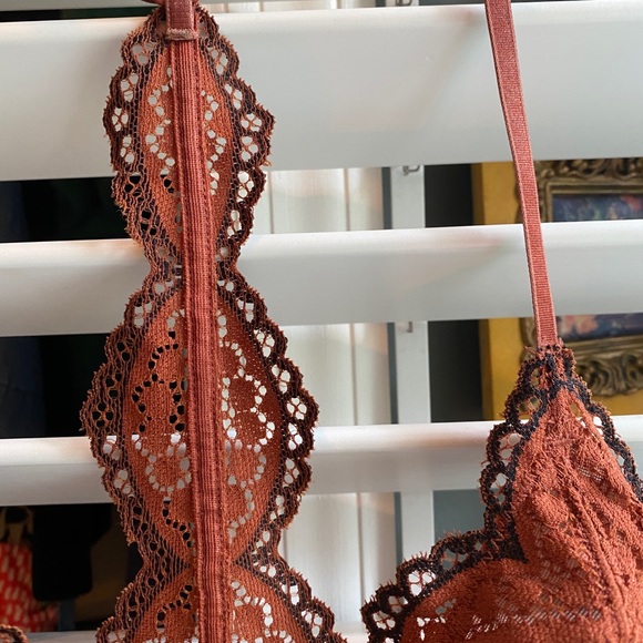 Free People Intimates Orange Razorback Bralette - Picture 4 of 4